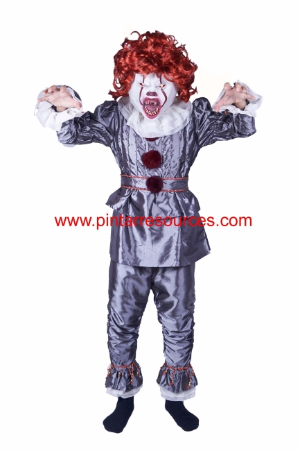Children It Pennywise Scary Halloween Costume - Pintar Resources